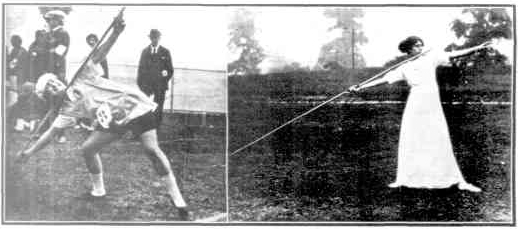 Women javelin 1912 and 1928