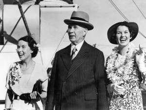 Thomas Charles T.C. Beirne with his nieces Doreen and Gwenneth Hooper 1936