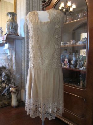 Cream lace dress